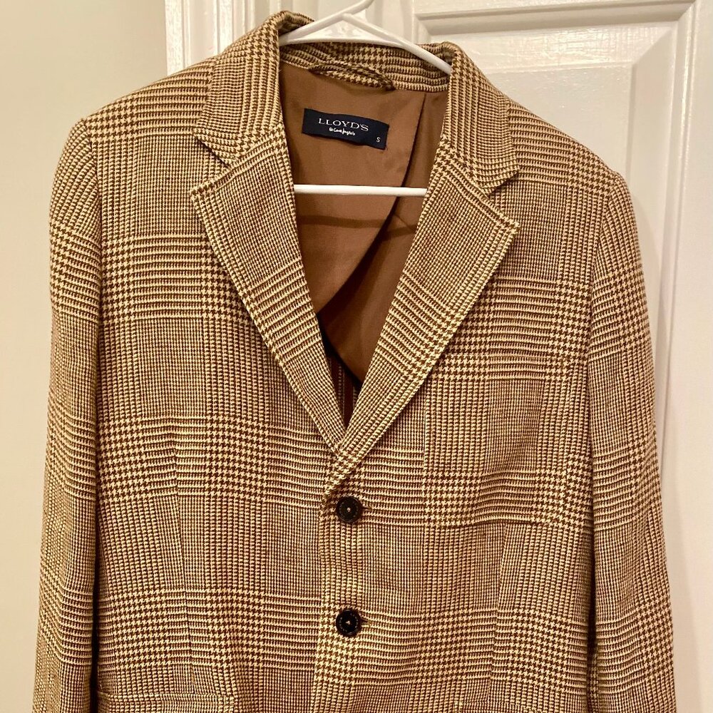 Lloyds brown checkered blazer - Size SMALL